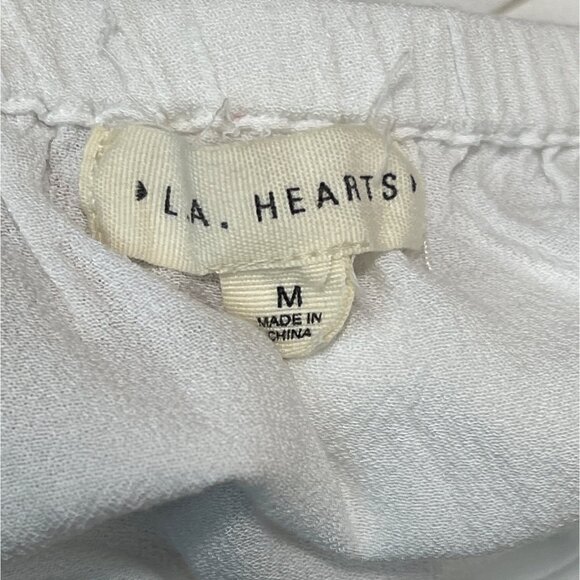 L.A Hearts Women's White Blousson Dress Sz M - Picture 6 of 8